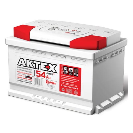 Автомобильный аккумулятор АКТЕХ 54 Ah 470 A L+ Автомобильный аккумулятор АКТЕХ 54 Ah 470 A L+